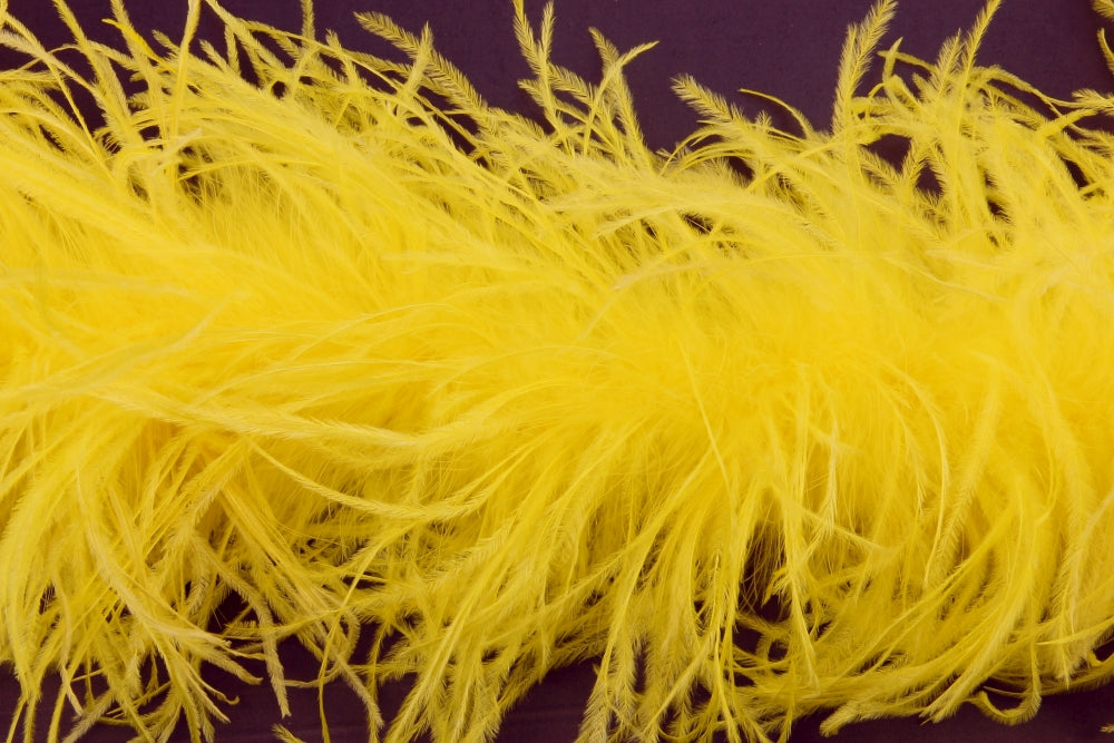 Ostrich/Marabout Boa 1.8m - 2ply Yellow