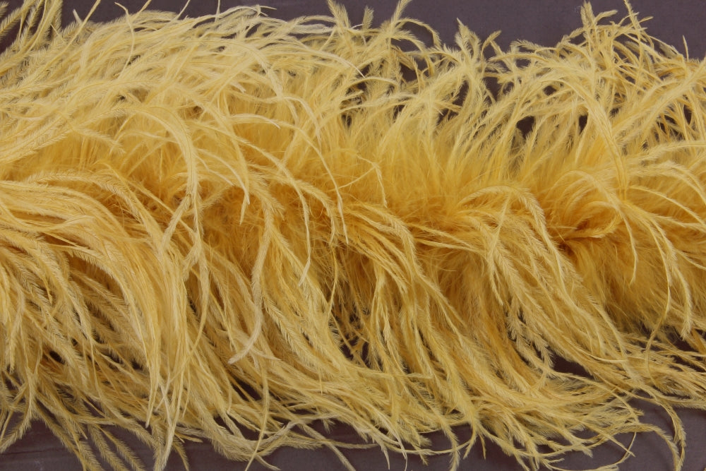 Ostrich/Marabout Boa 1.8m - 2ply Gold