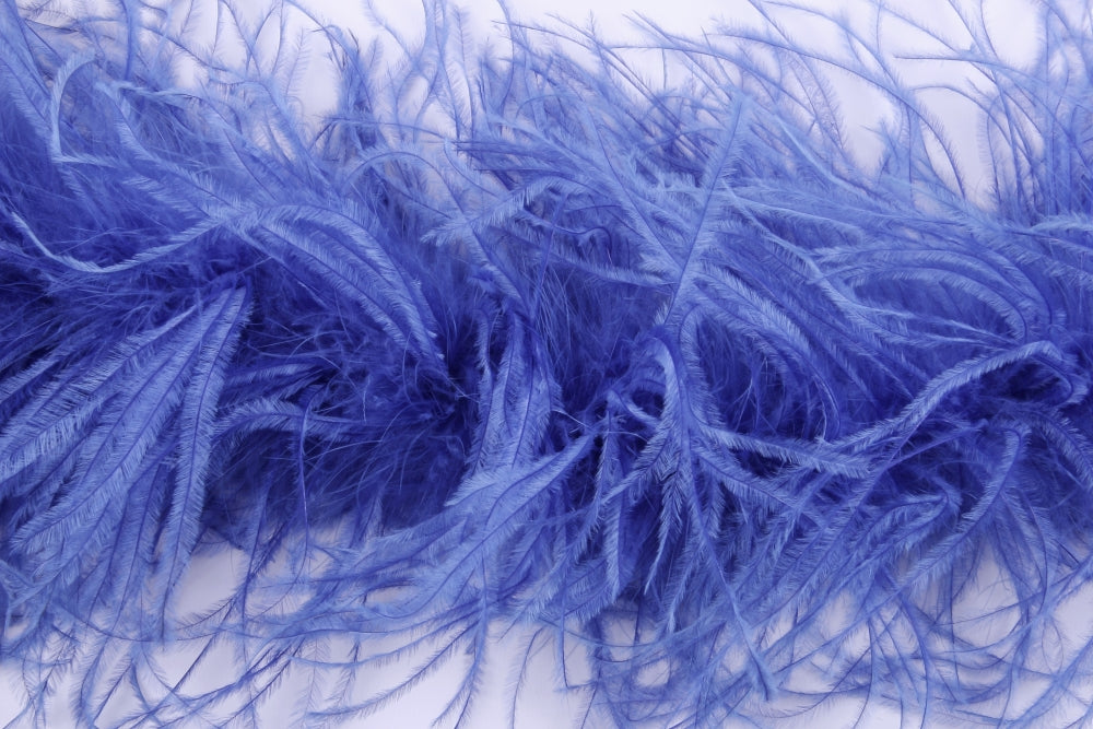 Ostrich/Marabout Boa 1.8m - 2ply Royal Blue