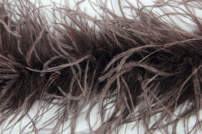 Ostrich/Marabout Boa 1.8m - 2ply Chocolate