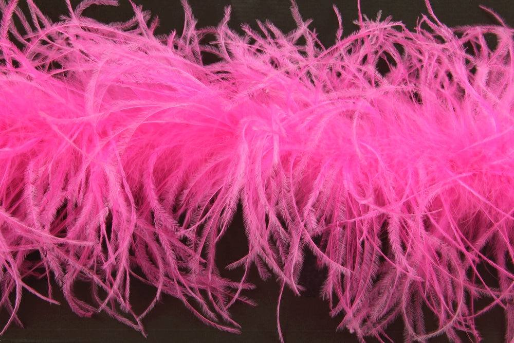 Ostrich/Marabout Boa 1.8m - 2ply Shocking Pink