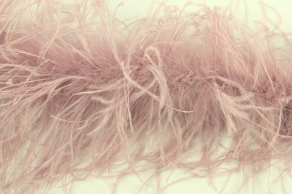Ostrich/Marabout Boa 1.8m - 2ply Dusky Pink