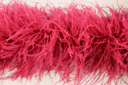 Ostrich/Marabout Boa 1.8m - 2ply Ruby Red