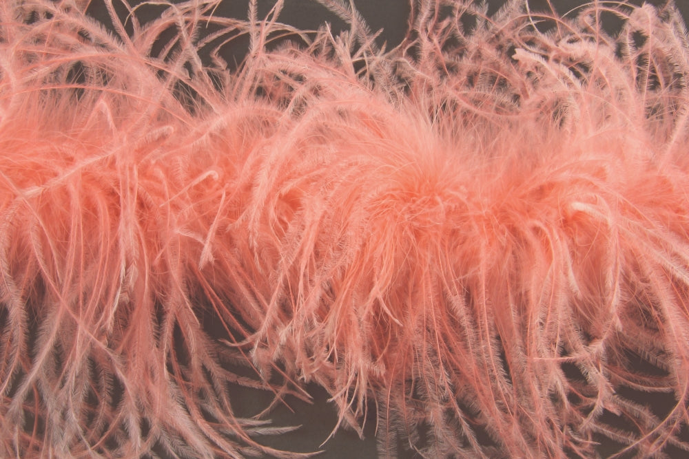 Ostrich/Marabout Boa 1.8m - 2ply Coral