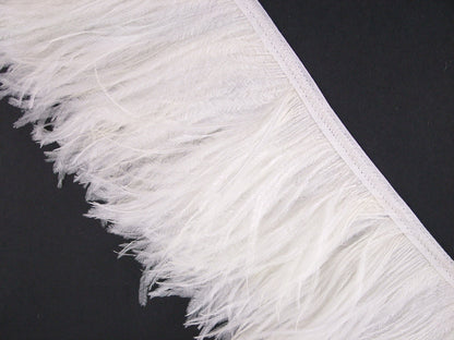 Ostrich Fringe 15cm depth per metre - 4 ply