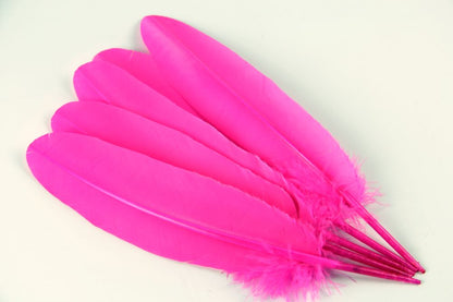 Turkey Quill Feather (25-30cm) Shocking Pink