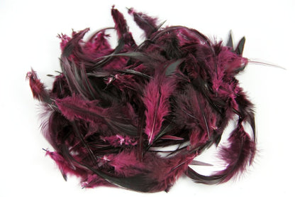 Badger Hackle Feathers 30gm, Wine