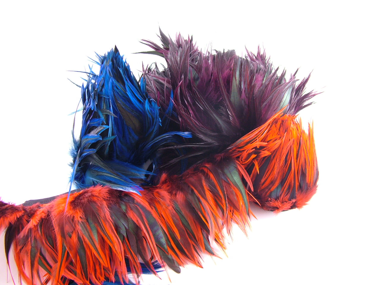 Badger Hackle Feather Fringe per metre