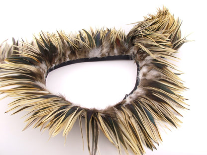 Badger Hackle Feather Fringe per metre