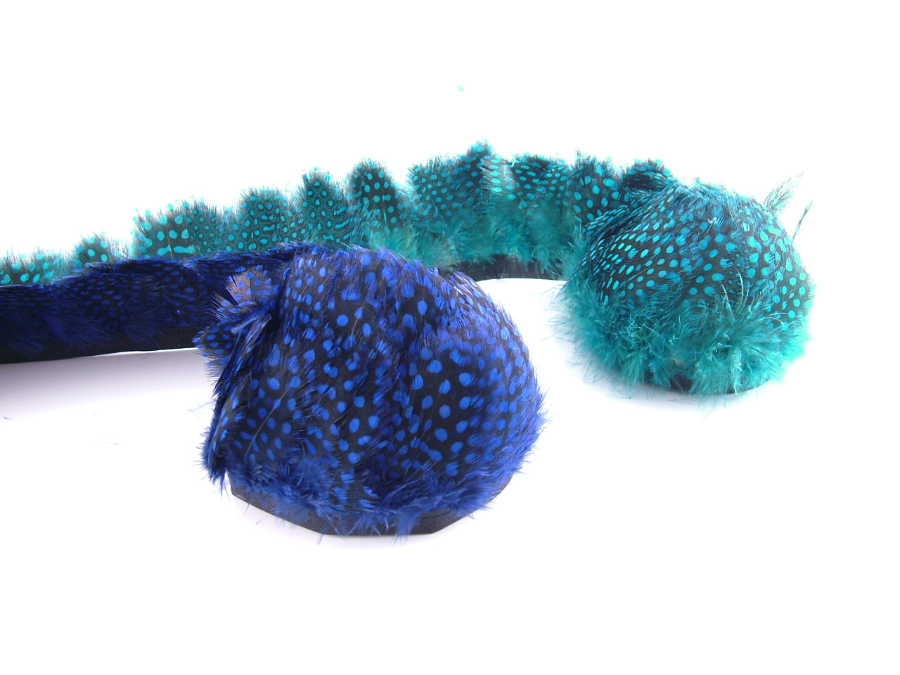Guinea Fowl Fringe per metre