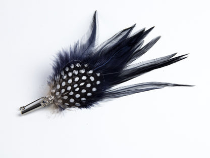 Cocktail Style Brooch - BKRZ20 Navy