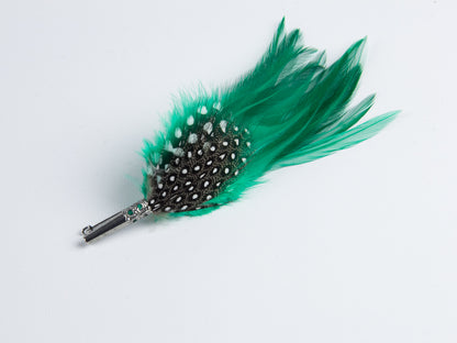 Cocktail Style Brooch - BKRZ20 Emerald