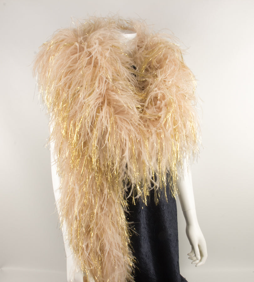 honey lurex gold 6ply boa