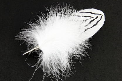 zebra brooch whote
