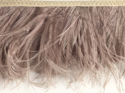 2 Ply Ostrich Feather Fringe 10 cm depth - Fashion Colours