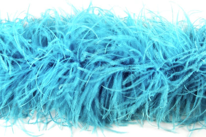 Ostrich Feather Boa with Stripped Coque - Dancewear Colours