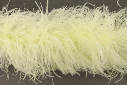 Ostrich Feather Boa with Stripped Coque - Dancewear Colours