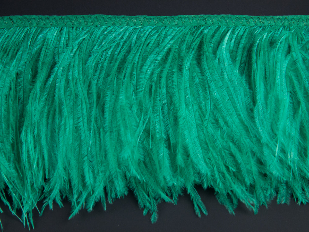 Ostrich Feather fringe with Lurex - Fashion Colours