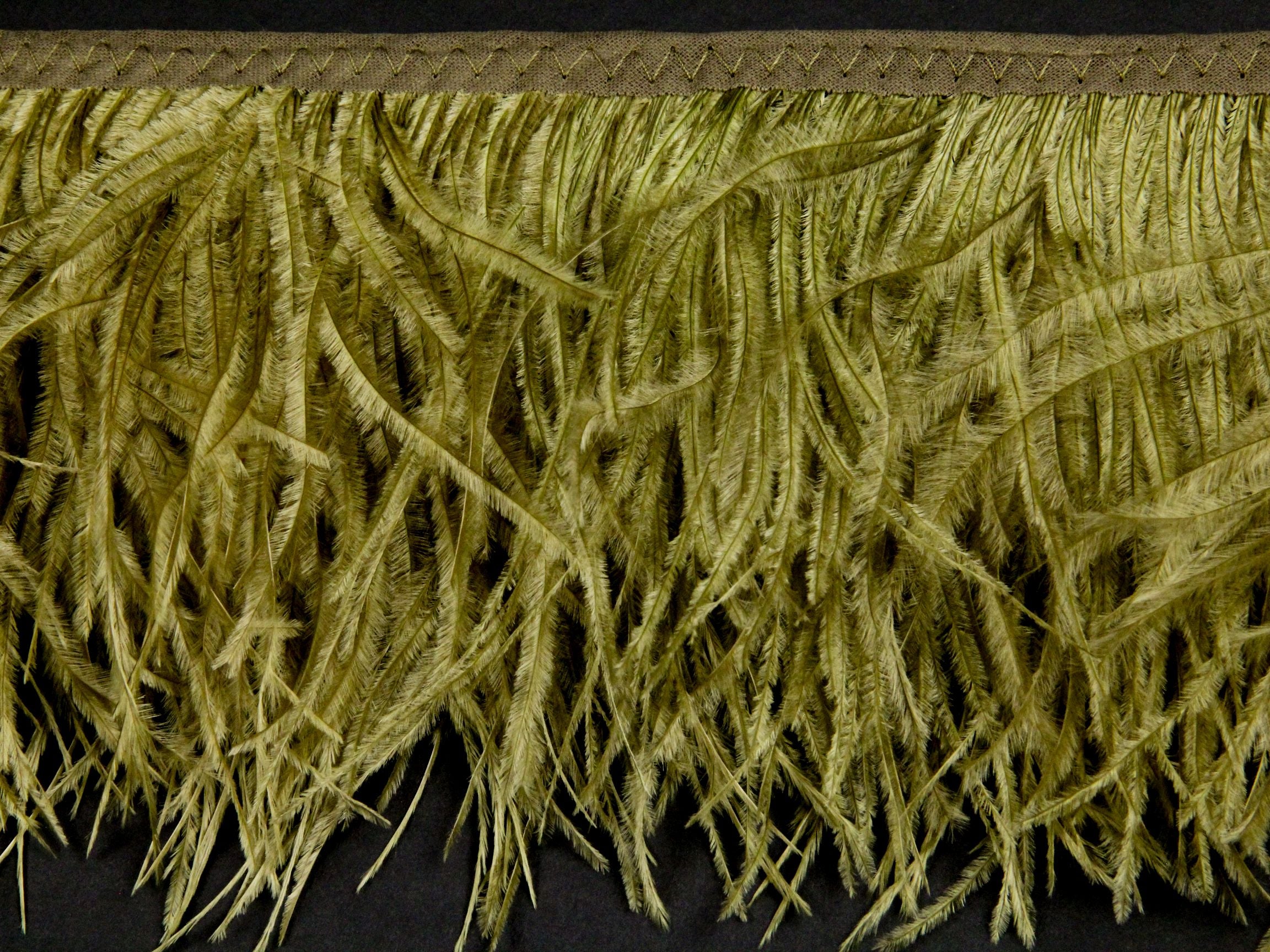 Ostrich Feather fringe with Lurex - Fashion Colours