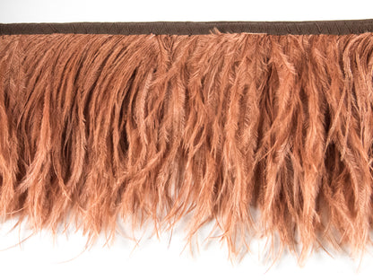 2 Ply Ostrich Feather Fringe 10 cm depth - Fashion Colours