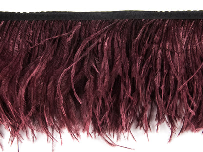 2 Ply Ostrich Feather Fringe 10 cm depth - Fashion Colours