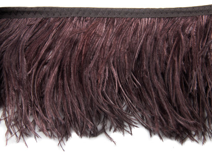 2 Ply Ostrich Feather Fringe 10 cm depth - Fashion Colours