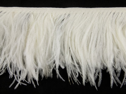2 Ply Ostrich Feather Fringe 10 cm depth - Fashion Colours