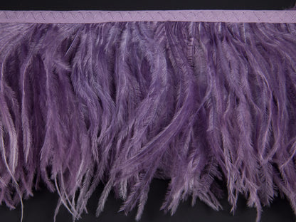 2 Ply Ostrich Feather Fringe 10 cm depth - Fashion Colours