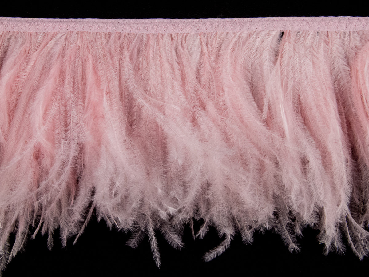 2 Ply Ostrich Feather Fringe 10 cm depth - Fashion Colours