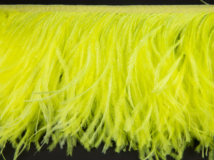 2 Ply Ostrich Feather Fringe 10 cm depth - Fashion Colours