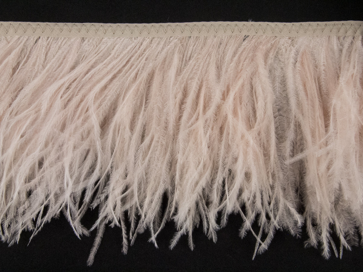 2 Ply Ostrich Feather Fringe 10 cm depth - Fashion Colours