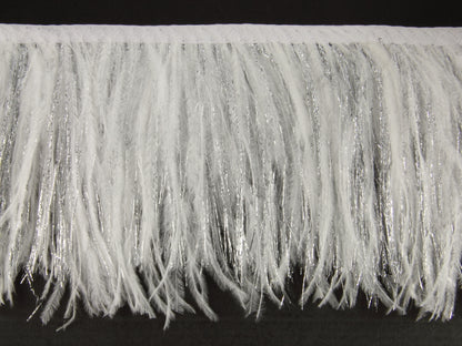 Ostrich Feather fringe with Lurex - Dancewear colours