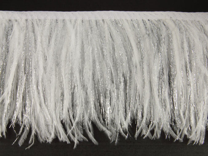 Ostrich Feather fringe with Lurex - Dancewear colours