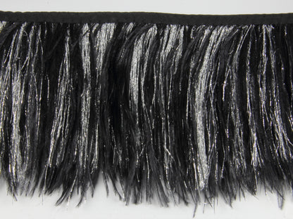 Ostrich Feather fringe with Lurex - Dancewear colours