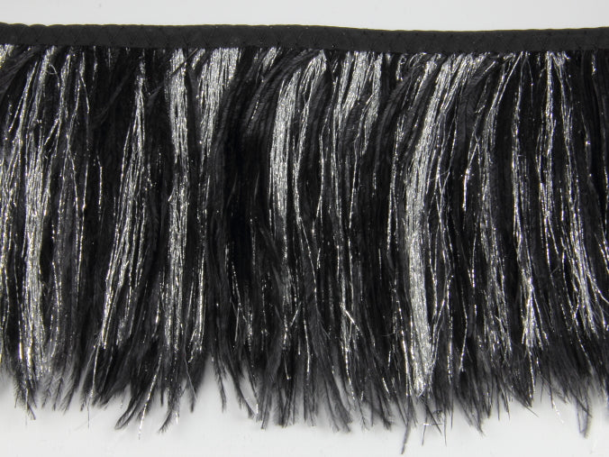 Ostrich Feather fringe with Lurex - Dancewear colours