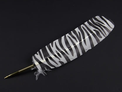 Luxury Full Feather Print Pens (Pack of 10)
