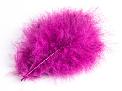 Turkey Marabout Feathers (Pack of 12)