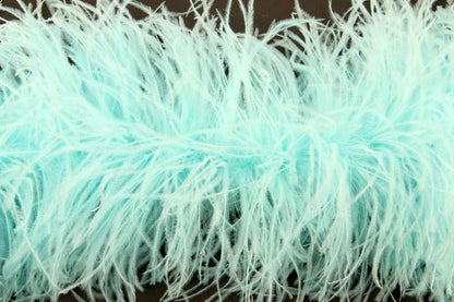 Ostrich Feather Boa with Stripped Coque - Fashion Colours