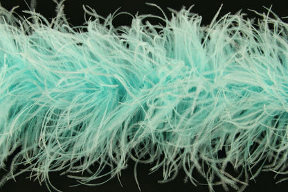 Ostrich Feather Boa with Stripped Coque - Dancewear Colours