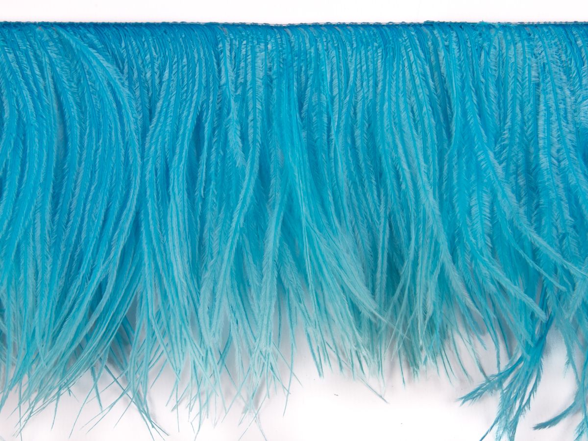 Ostrich Feather fringe with Lurex - Dancewear colours