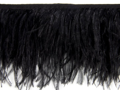 2 Ply Ostrich Feather Fringe 10 cm depth - Fashion Colours