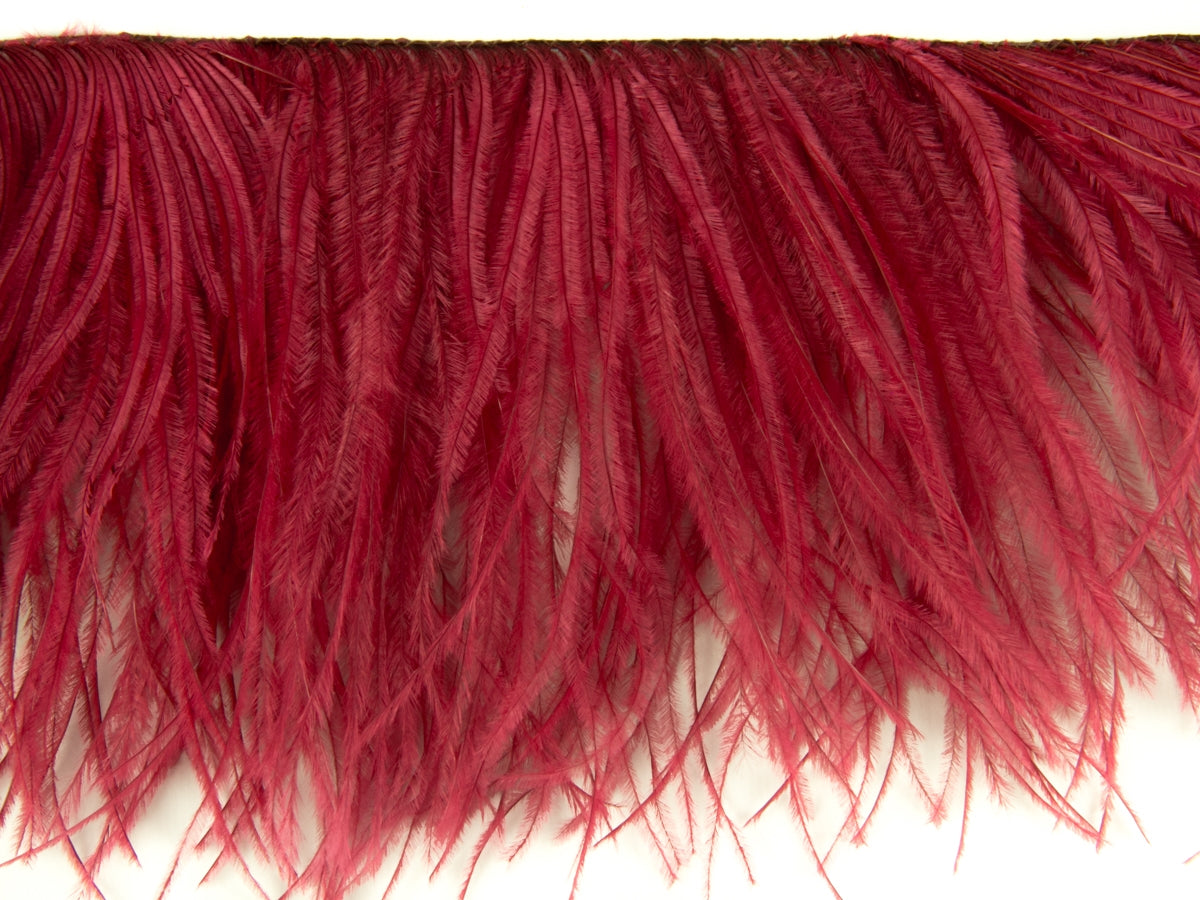 2 Ply Ostrich Feather Fringe (10cm depth) - Dancewear Colours