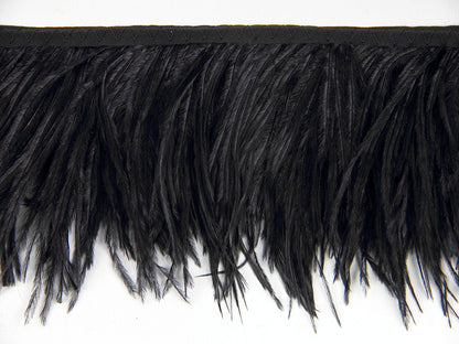 2 Ply Ostrich Feather Fringe 10 cm depth - Fashion Colours