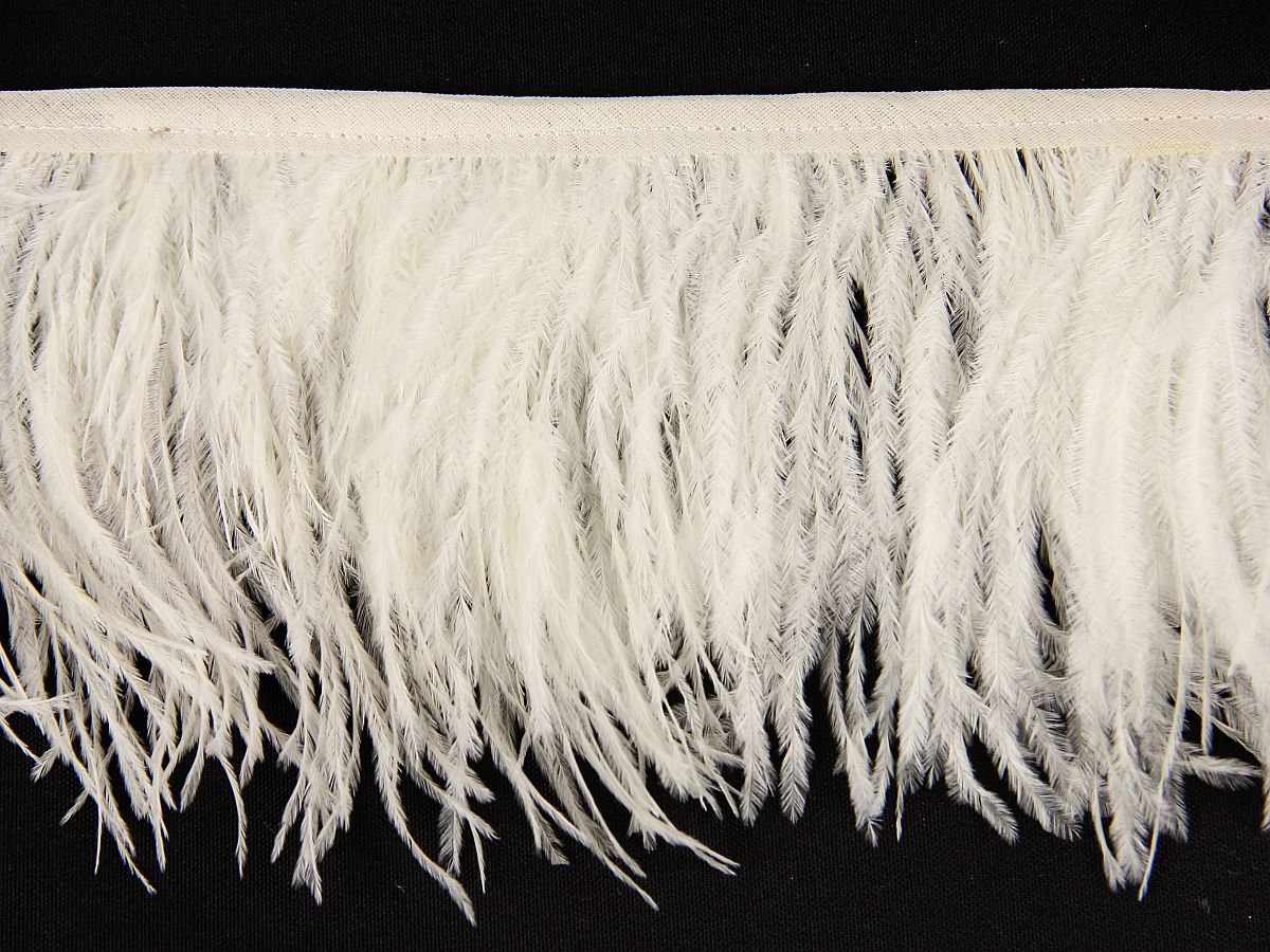 2 Ply Ostrich Feather Fringe 10 cm depth - Fashion Colours