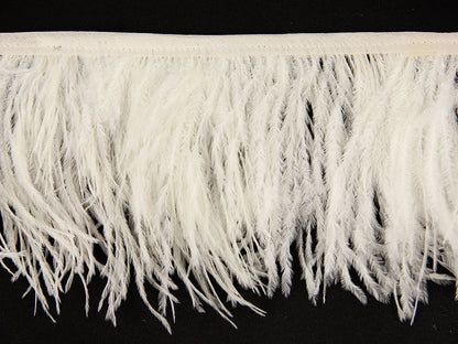 2 Ply Ostrich Feather Fringe 10 cm depth - Fashion Colours