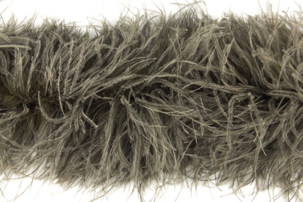 Ostrich Feather Boa with Stripped Coque - Fashion Colours