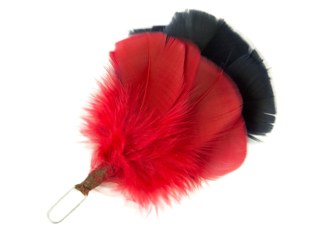 Flat Glengarry Hackle two colours (Pack of 5)