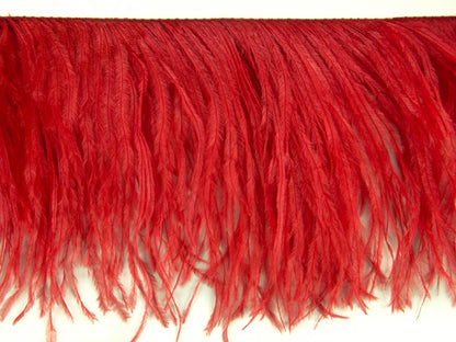 2 Ply Ostrich Feather Fringe (10cm depth) - Dancewear Colours