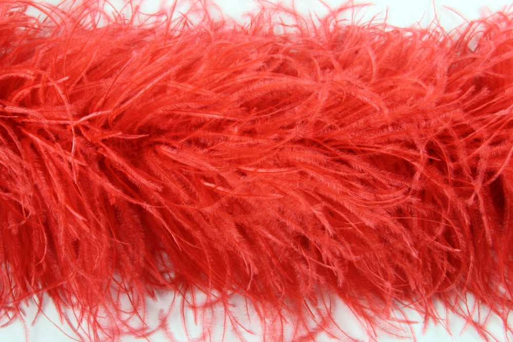 Ostrich Feather Boa with Stripped Coque - Dancewear Colours