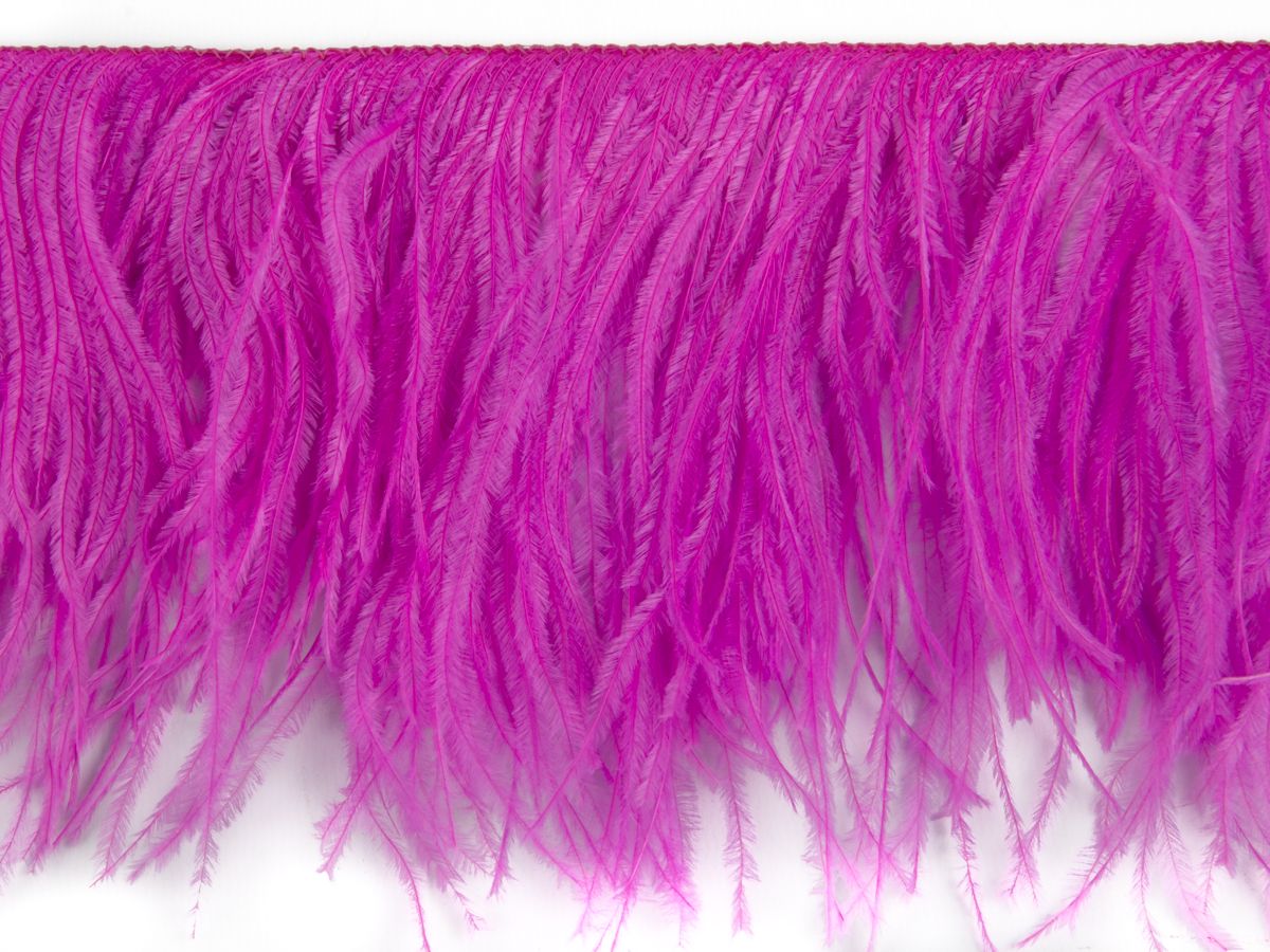 2 Ply Ostrich Feather Fringe (13-15cm depth) - Dancewear Colours